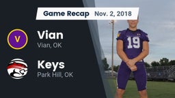 Recap: Vian  vs. Keys  2018