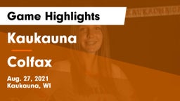 Kaukauna  vs Colfax  Game Highlights - Aug. 27, 2021