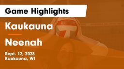 Kaukauna  vs Neenah  Game Highlights - Sept. 12, 2023