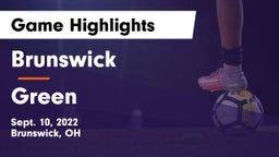 Brunswick  vs Green  Game Highlights - Sept. 10, 2022
