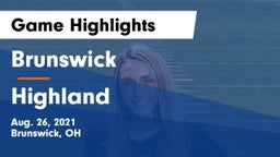 Brunswick  vs Highland  Game Highlights - Aug. 26, 2021