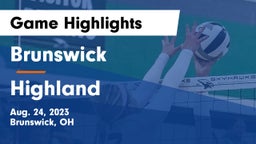 Brunswick  vs Highland  Game Highlights - Aug. 24, 2023