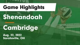 Shenandoah  vs Cambridge  Game Highlights - Aug. 22, 2022