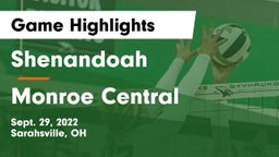 Shenandoah  vs Monroe Central  Game Highlights - Sept. 29, 2022