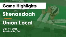 Shenandoah  vs Union Local  Game Highlights - Oct. 14, 2023