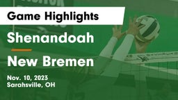 Shenandoah  vs New Bremen  Game Highlights - Nov. 10, 2023