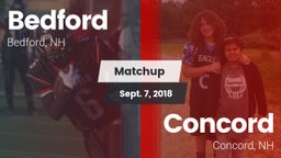 Matchup: Bedford  vs. Concord  2018
