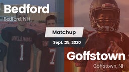 Matchup: Bedford  vs. Goffstown  2020