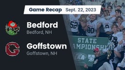 Recap: Bedford  vs. Goffstown  2023