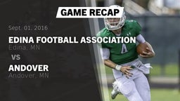 Recap: Edina Football Association vs. Andover  2016