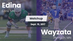 Matchup: Edina  vs. Wayzata  2017