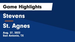 Stevens  vs St. Agnes Game Highlights - Aug. 27, 2022