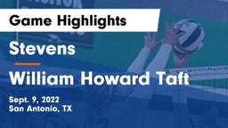 Stevens  vs William Howard Taft  Game Highlights - Sept. 9, 2022
