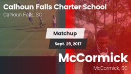 Matchup: Calhoun Falls Charte vs. McCormick  2017