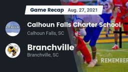 Recap: Calhoun Falls Charter School vs. Branchville  2021