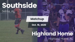 Matchup: Southside High Schoo vs. Highland Home  2020