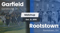 Matchup: Garfield  vs. Rootstown  2016