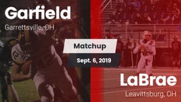 Matchup: Garfield  vs. LaBrae  2019