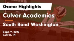 Culver Academies vs South Bend Washington  Game Highlights - Sept. 9, 2020
