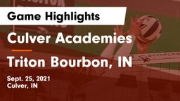 Culver Academies vs Triton  Bourbon, IN Game Highlights - Sept. 25, 2021