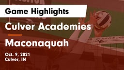 Culver Academies vs Maconaquah Game Highlights - Oct. 9, 2021