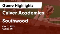 Culver Academies vs Southwood  Game Highlights - Oct. 7, 2023