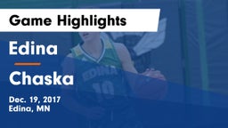 Edina  vs Chaska  Game Highlights - Dec. 19, 2017