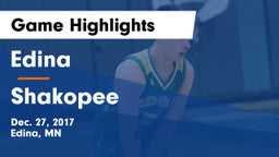 Edina  vs Shakopee  Game Highlights - Dec. 27, 2017