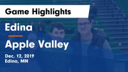 Edina  vs Apple Valley  Game Highlights - Dec. 12, 2019