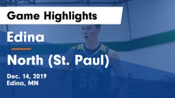 Edina  vs North (St. Paul)  Game Highlights - Dec. 14, 2019