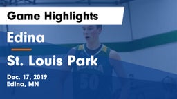 Edina  vs St. Louis Park  Game Highlights - Dec. 17, 2019