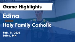 Edina  vs Holy Family Catholic  Game Highlights - Feb. 11, 2020