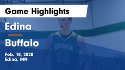 Edina  vs Buffalo  Game Highlights - Feb. 18, 2020