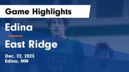 Edina  vs East Ridge  Game Highlights - Dec. 22, 2023