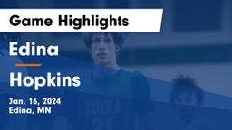 Edina  vs Hopkins  Game Highlights - Jan. 16, 2024