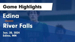 Edina  vs River Falls  Game Highlights - Jan. 20, 2024