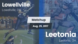 Matchup: Lowellville High Sch vs. Leetonia  2017