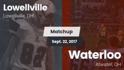 Matchup: Lowellville High Sch vs. Waterloo  2017