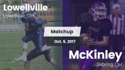 Matchup: Lowellville High Sch vs. McKinley  2017