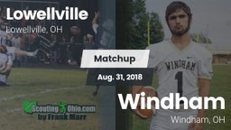 Matchup: Lowellville High Sch vs. Windham  2018