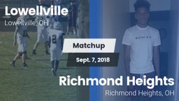 Matchup: Lowellville High Sch vs. Richmond Heights  2018