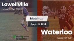 Matchup: Lowellville High Sch vs. Waterloo  2018
