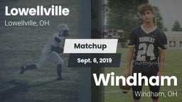 Matchup: Lowellville High Sch vs. Windham  2019