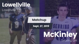 Matchup: Lowellville High Sch vs. McKinley  2019