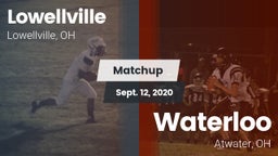 Matchup: Lowellville High Sch vs. Waterloo  2020