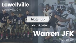 Matchup: Lowellville High Sch vs. Warren JFK 2020