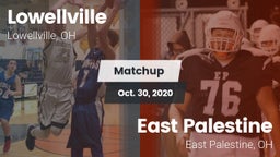 Matchup: Lowellville High Sch vs. East Palestine  2020