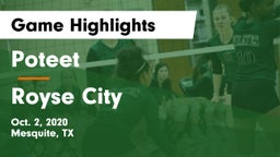 Poteet  vs Royse City  Game Highlights - Oct. 2, 2020