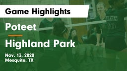 Poteet  vs Highland Park  Game Highlights - Nov. 13, 2020