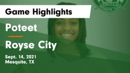 Poteet  vs Royse City  Game Highlights - Sept. 14, 2021